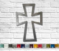 Cross Hollowed Metal Wall Art Available