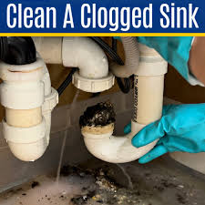 how to clean a clogged sink drain
