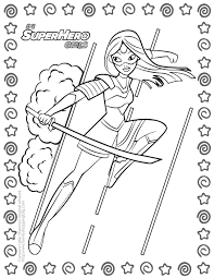25 sydney miller is originally from st. Coloring Page 6 Dc Super Hero Girls
