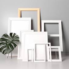 Arrangement Of White Empty Frames