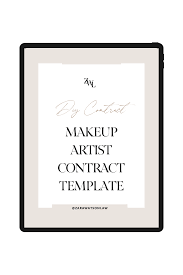 makeup artist contract template zara