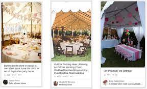 party tent decorating ideas