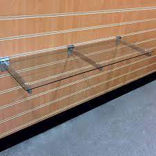 Slatwall Glass Shelves 1200mm Wide