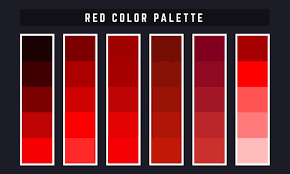 paleta de colores vector rojo 2292883