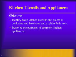 ppt chapter 23 kitchen utensils and