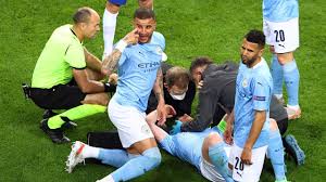 N'golo kante did well to catch him but sterling was composed and curled a strike against the post. Manchester City V Chelsea Kevin De Bruyne Injury Tears Crying Reaction Sydney News Today