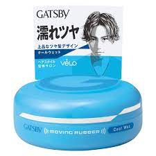 Amazon.com: GATSBY MOVING 橡膠冷濕髮蠟,80 克/2.8 盎司: 美容與個人護理