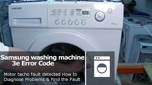 Then it stopped and an alarm sounded. Samsung Washing Machine 3e Error Code Not Spinning Or Turning Youtube