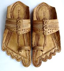 Old Style Sound Making Golden Rivets Kolhapuri Chappal For