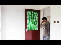 Kitchen Glass Door Painting Process