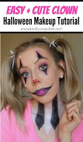 easy clown makeup halloween tutorial