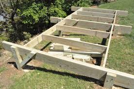 beam shed foundation on a slope