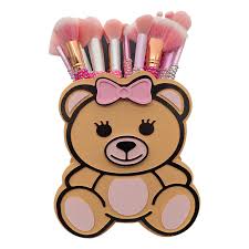 glam bear makeup brush holder for her