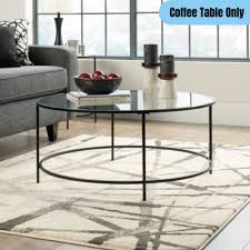 36 Round Glass Top Coffee Table Metal