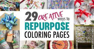 repurpose coloring pages