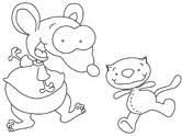 Follow the adventures of toopy and binoo, insperable friends in incredible situations for the enjoyment of tv viewers. Toopy And Binoo Coloring Pages