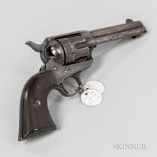 Colt Single Action Army Revolver Identified To A Montana