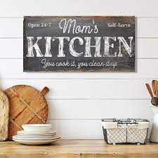 Mom S Kitchen Canvas Wall Sign