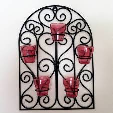 Decorative 5 Votive Candle Hanging Wall