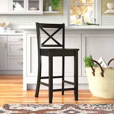 wooden bar stools with backs ideas on