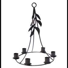 Hanging Chandelier Rustic Metal Olivio