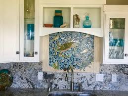 Diy Blue Crab Ceramic Tile Mosaic
