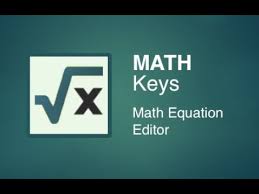 Math Keys Equation Formula Editor