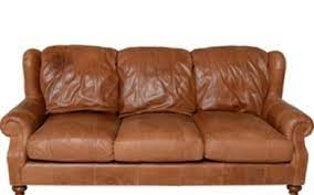 henredon leather couch