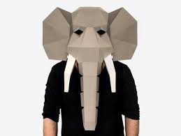 Sendung mit der maus elefant latzhose für kinder. Diy Elephant Mask Template Elephant Paper Craft Template Diy Etsy