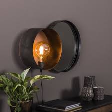 Industrial Wall Lamp Mirror Charger