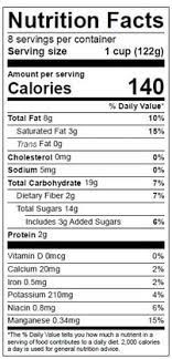 fda compliant nutrition facts label