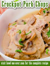 crockpot pork chops with mushroom soup