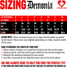 Demonia Shoes Sizing Guide Vegan Leather Spice Things Up