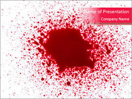 Splatter Of Blood Powerpoint Template Infographics Slides