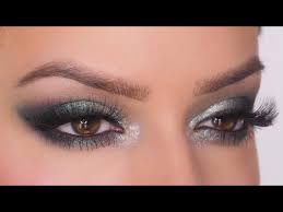 cool green smokey eye makeup tutorial