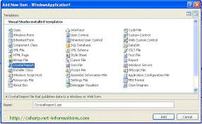 c crystal reports step by step