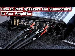 Sub harness under rear seat. How To Wire Speakers And Subwoofers To Your Amplifier 2 3 4 And 5 Channel Bridged Mode Youtube Speaker Wire Car Amplifier Subwoofer