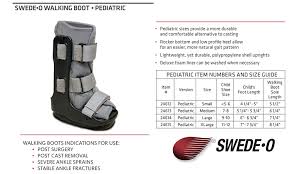 Swede O Pediatric Walking Boot Gray Small