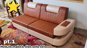 make leather building sofa corner