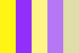 complementary yellow and violet color