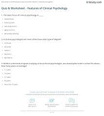 Built by trivia lovers for trivia lovers, this free online trivia game will test your ability to separate fact from fiction. Quiz Worksheet Features Of Clinical Psychology Study Com