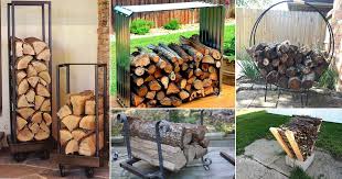 30 best homemade diy firewood racks ideas
