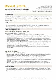 Assistant general manager resume header. Personal Assistant Resume Samples Qwikresume