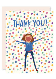 Colored Balls Thank You Card For Women Men And Kids By Pencil Joy