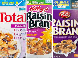 cereal eats the great raisin bran off