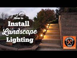 installing outdoor landscape lighting