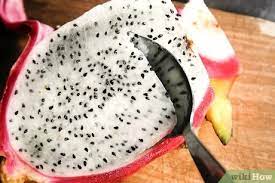 Learn what it can do for your health dragon fruit is a food that grows on a climbing cactus called hylocereus, which you'll find in tropical cut it open, and you'll find fleshy white stuff inside dotted with black seeds that are ok to eat. 3 Ways To Cut Dragon Fruit Wikihow
