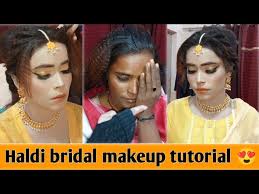 haldi bridal makeup tutorial makeup