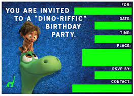 free good dinosaur birthday party