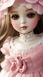 rosy appearance pink cute doll